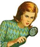 Titian blond amateur detective.