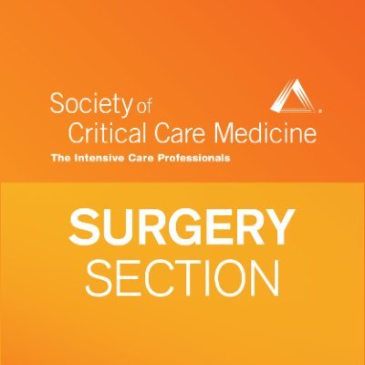 The @SCCM_Surgery Section offer networking, education and professional development. Posts are managed by the section and do not reflect the views of @SCCM.