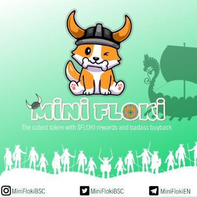 MiniFloki is a new community driven token launched on the #BSC developing the #FlokiSwap - real usecase and a unique EcoSystem -TG - https://t.co/yvoumDisjj