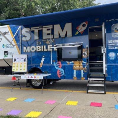The STEM To Them bus travels to every MCCSC school to deliver innovative STEM and STEAM curriculum to every child in grades preK-6th