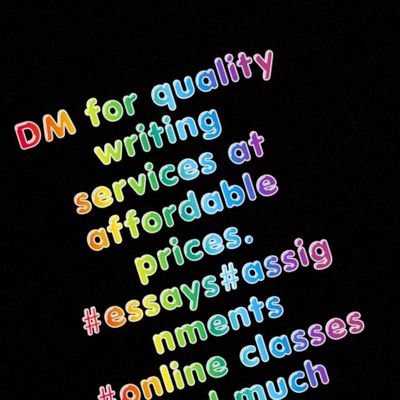 I offer help with assignments, online Classes, Papers & Homeworks. Please DM me for affordable and quality services.