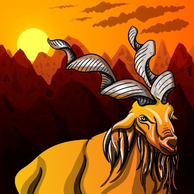 Crypto Markhor is a Collection of 444 Unique and Amazing NFT's @opensea