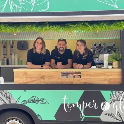 Mobile Coffee Van by Jasmin Hartley (@bakeoffau Finalist) and fiancé Philip Norris, based in Cambridgeshire and travelling to events across England