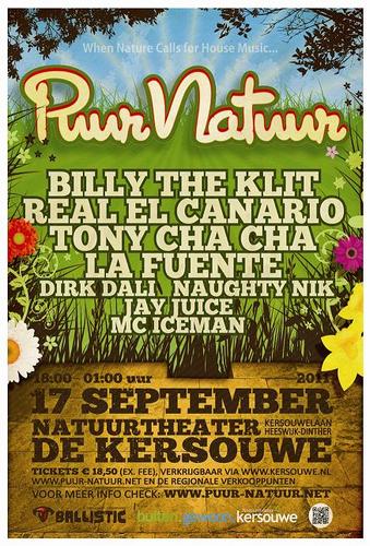 Zaterdag 17 sep 2011

Line-up:
-Billy The Klit
-La Fuente
-Tony Cha Cha
-Real el Canario
-Dirk Dali
-Naughty Nik
-Jay Juice
-Mc Iceman