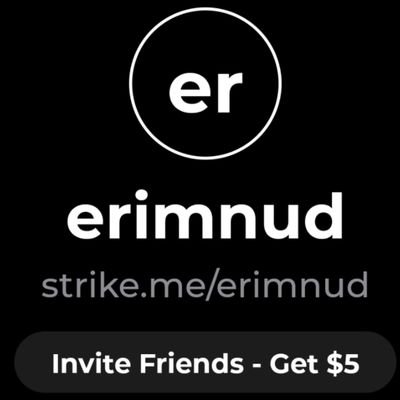 Hey! Join Strike and earn $5 when you sign up and verify your account using my referral code: 7POJPX
https://t.co/4YMPxRe6tv