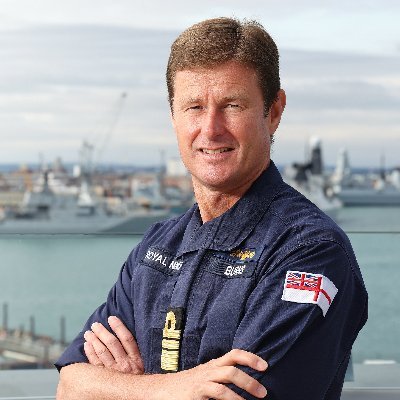 Vice Admiral Andrew Burns CB OBE and Fleet Commander of the Royal Navy.