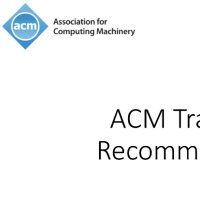 ACM Transactions on Recommender Systems (ACM TORS)(@ACM_TORS) 's Twitter Profile Photo