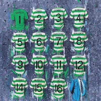 So come all you Glasgow Celtic, Stand up and play the game, For between your posts there stands a ghost, Johnny Thomson is his name.🍀