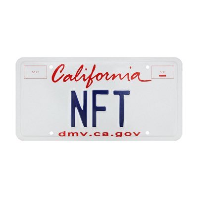 the only original 3 letter NFT sequence license plate out of roughly 15 millions california registered vehicles. completely transferable