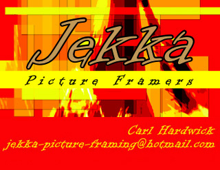 Jekka Picture Framers. I'm a small business in Wakefield. I have a studio in Westgate studios and I'm a member of The Fine Art Trade Guild.