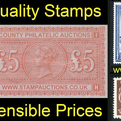 County is a well established Stamp Auction house and has been holding mail bid sales for over 25 years. Quality, accurate descriptions, efficient service.