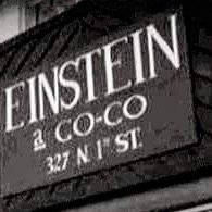 The upcoming book with photographs, fliers, tickets, quotes, and stories about the greatest music club ever, Einstein a Go-Go. To be released in early 2022.