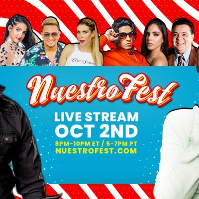 National Hispanic Heritage Month-themed virtual festival that will be hosted live from Miami October 2nd from 8-10 pm EST | #NuestroFest