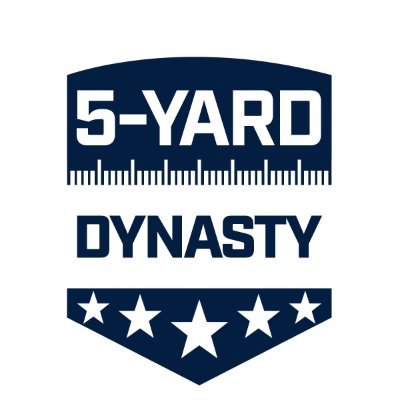 Part of the @5yardrush family, focused on Dynasty fantasy football.

Weekly podcast and live stream on Tuesday at 8pm with regular articles throughout the week.