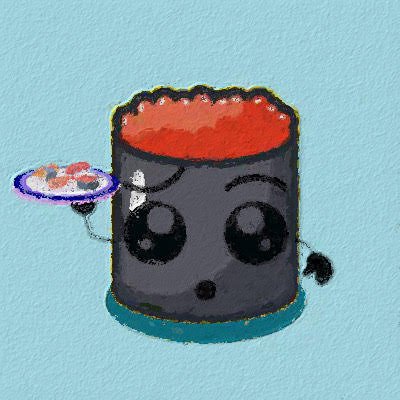 200 handmade Silly Sushi Society characters all 1/1 #algorand #nfts! Discord: https://t.co/frmw5FpZlf