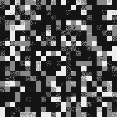 1024 unique hidden in noise NFTs created by @404dotzero