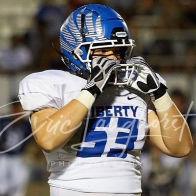 25’ Liberty HS | Football DL/OL |Wrestling HWT All Conf | Track | 6’2 290lbs | All Conference x3  All District All State GPA 3.5 |Trentonbindelkc@gmail.com