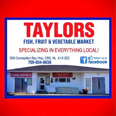 Local family business for over 50 years offering fresh local fish seafood, fruit & veg! Women-owned! 709-834-8638