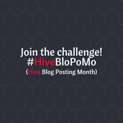 HiveBloPoMo's profile picture. Join the #HiveBloPoMo (Hive Blog Posting Month) challenge (h/t to #NaNoWriMo & #NaBloPoMo) as we post every day on #Hive for the months of April & November!