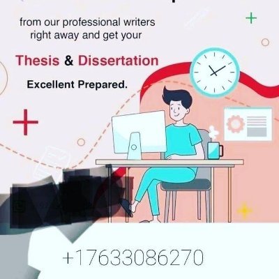 Elite Essay Hub
📍Essay
📍Project
📍Online Exam
📍Assignment
📍Term Paper
📍Thesis/Dissertation
Contact : + 1 ( 763) 308- 6270
https://t.co/yCOI9Gqdhw