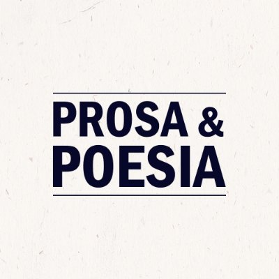 Twitter oficial da página Prosa e poesia.