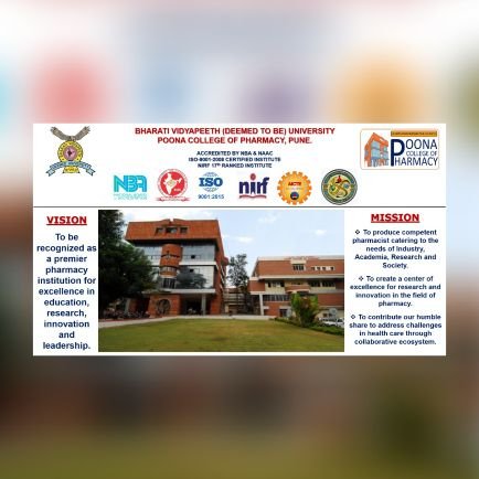Poona College of Pharmacy Bharati Vidyapeeth Pune Profile