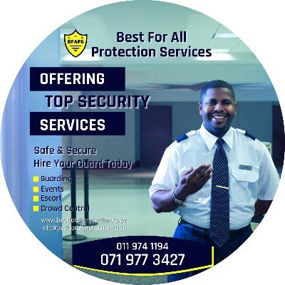 We do system installations and security services. We remove worries for clients who require security guards for their buildings, facilities, and events.