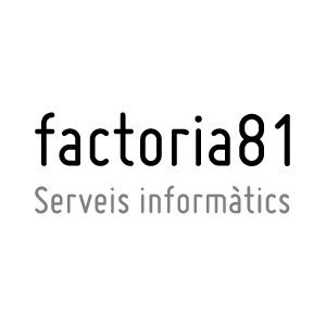 factoria81's profile picture. Serveis informàtics i punt de venta. 
info@factoria81.com | 972 989 450 | 972 989 451
C/ Bernat Boades 11, Girona