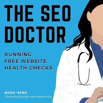 SEO Doctor offers a Free 5 star health check: ⭐top 5 keywords, ⭐site speed, ⭐online competitors, ⭐technical audit and ⭐backlinks. Book your health check today👇