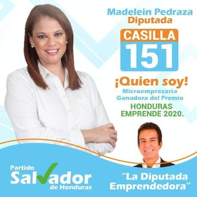 Candidata a diputada suplente partido Salvador de Honduras