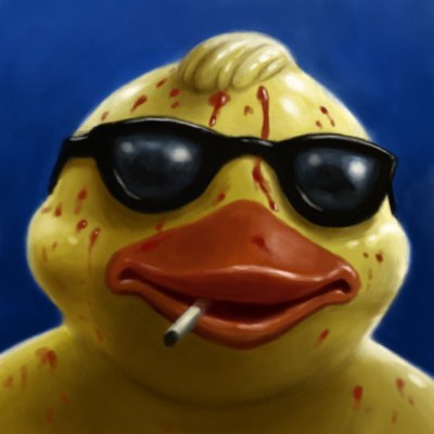 A duck with shades - nothing more, nothing less.