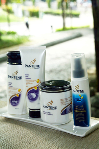 that makes beautiful hair with pantene total care shampoo conditioner treatment and night miracle also pantene tube treatment 3 minute treatment