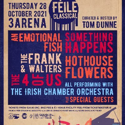 Feile is a celebration of classic Irish music with the original artists.
Semple Stadium 2018/19, 3Arena 2021. Listen to the live Album
https://t.co/A5SmWF2gge