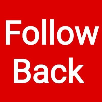 Follow Back 100%