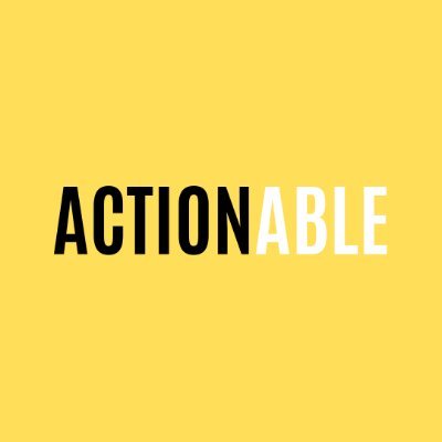 Empowering you to take action on issues you care about. Inspiration is great. Action is better. More on our Instagram @actionable_org