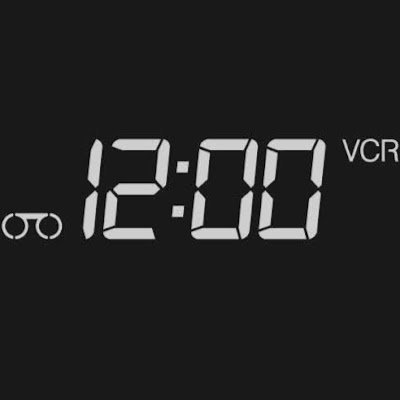 Where VHS is alive and still tracking, while always flashing 12:00 12:00 12:00 12:00.....
