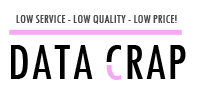Strak, eerlijk en onontbeerlijk, Datacrap Datafacilities, High prices, Low service! Check ons voor het laatste datacrap nieuws!