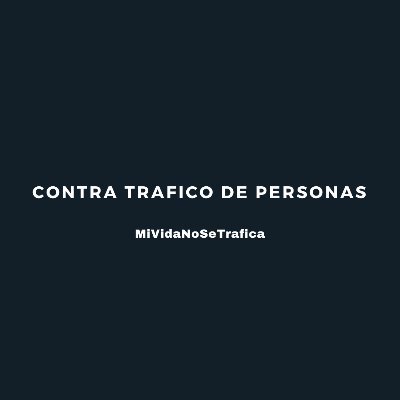 ¡La trata de personas es un problema que tiene que parar ya! 
Unete y lucha con nosotros contra este problema