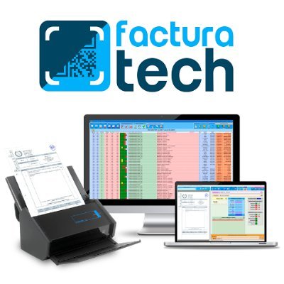 FacturaTech es un programa de contabilización automática de facturas. Analiza y extrae los datos relevantes: emisor, destinatario, número, fecha y cantidades.