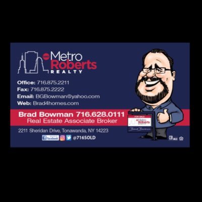 Associate Real Estate Broker at WNY Metro Roberts Realty Follow me @716Sold on Facebook, Youtube and Instagram #WNYRealtor #OpenHouse #Houseforsale #GoBills