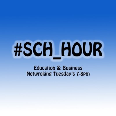 Join us for #sch_hour on Tuesdays at 7pm & get #Networking with #schools & #business. Follow @sch_hour & use #sch_hour for a retweet.