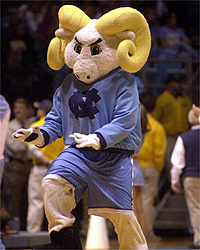 I'm the mascot for the University Of North Carolina Tar Heels