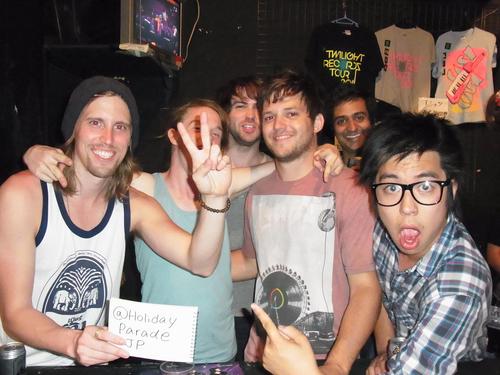 it's Team HolidayParade from Japan =) if u love @HolidayParade follow us!!and check out HP Japanese fan site on myspace!!Spread our love..