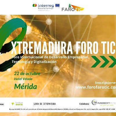 Extremadura Foro TIC es un evento de conexión internacional organizado por Extremadura Avante, en el marco del proyecto de cooperación transfronteriza FAROTIC.