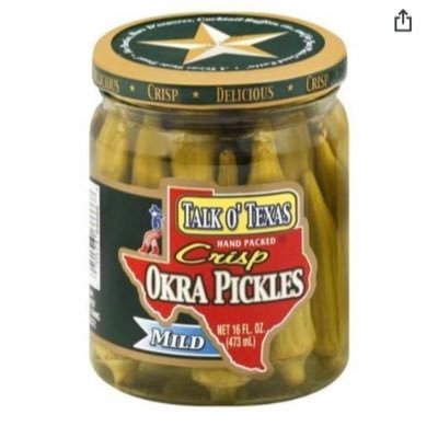 Not new to Twitter just starting over. Just a jar of okra going with the flow trying not to get eaten or canned. #eattherich not me