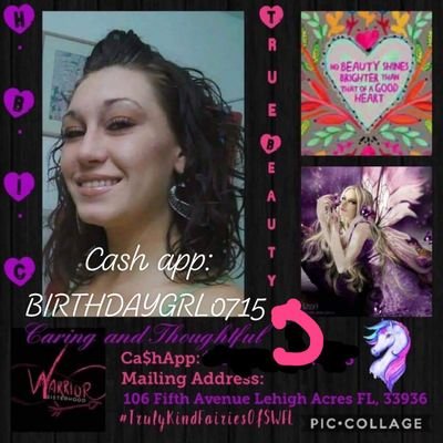 Admin. Of TrulyKindFairiesOfSWFL DONT let the name fool u when I made it i had no idea how many it women it would touch u need no money just heart join on FB!