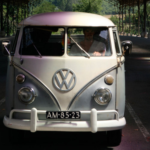 Traveling around in an old VW splitscreen