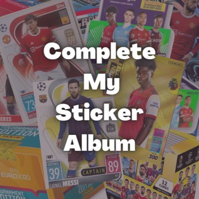 Get your hands on those last few stickers/cards to complete your collection. Email us:  info@completemystickeralbum.co.uk if you are looking to sell your swaps.