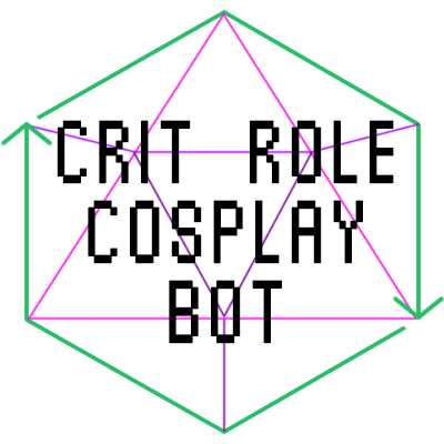 A bot that retweets #CriticalRoleCosplay image posts. If there's any issues, DM @Xyless. Run by @Xyless See: @CritRoleFaces, @CritRoleArtBot.