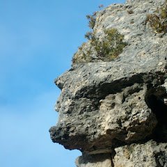 Inset profile rock formation 